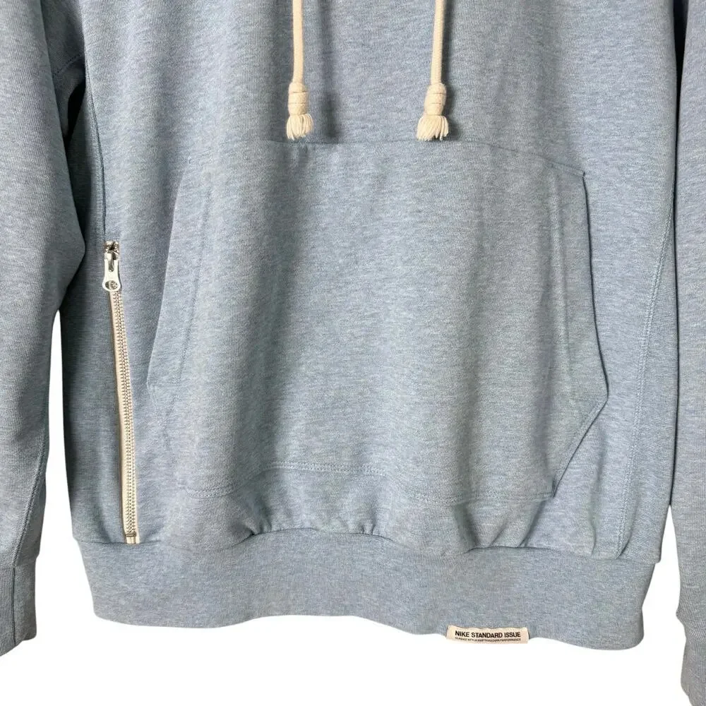 Nike Men Basketball Hoodie in Worn Blue Dri-Fit Pullover Sweatshirt, Size Small - Picture 5 of 13